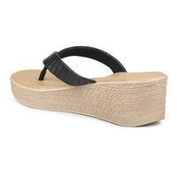 Ruched Thong Platform Sandal