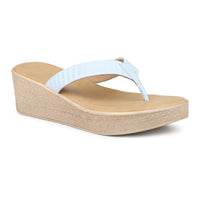 Ruched Thong Platform Sandal