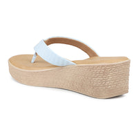 Ruched Thong Platform Sandal