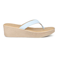 Ruched Thong Platform Sandal