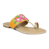 Embroidered Thong Sandal