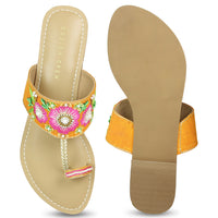 Embroidered Thong Sandal