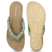 Soft Braided V Strap Sandal