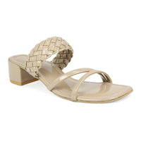 Braided Block Heel Slide Sandal | Design Crew