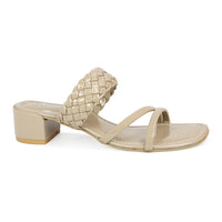 Braided Block Heel Slide Sandal | Design Crew