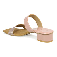 Textured Print Slide Sandal