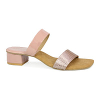 Textured Print Slide Sandal