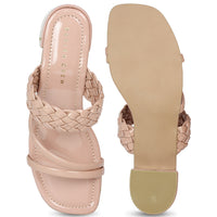 Tea Pink Heel Slide Sandal | Design Crew
