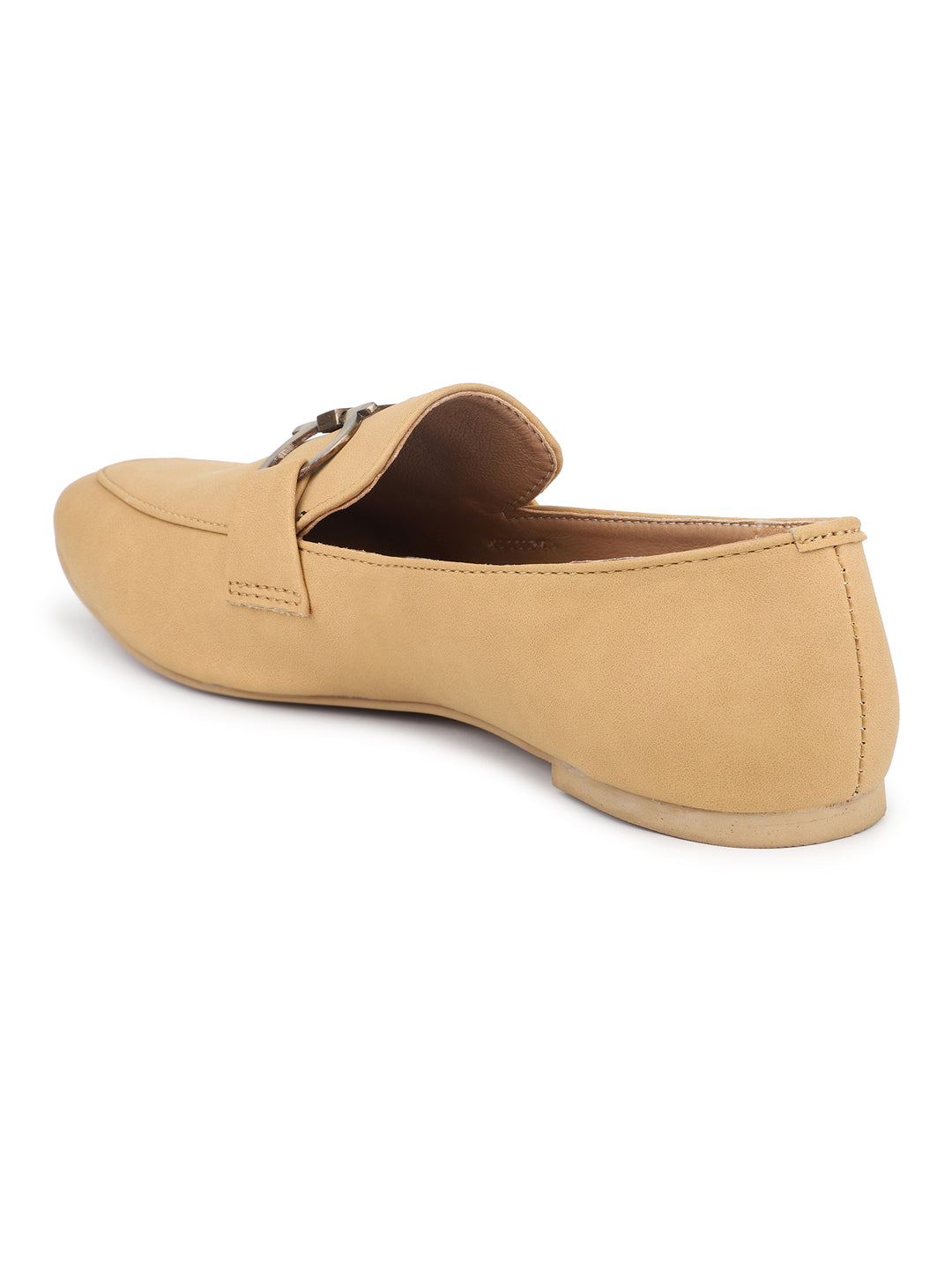 Classic Penny Loafers With Chunky Saddle Back