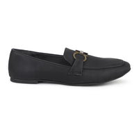 Classic Penny Loafers With Chunky Saddle Back