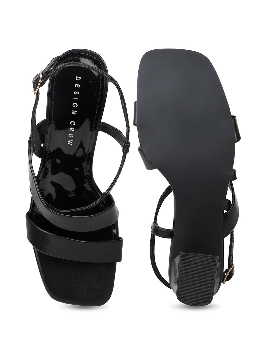 Classic Ankle Strap Sandal With Modern Block Heel