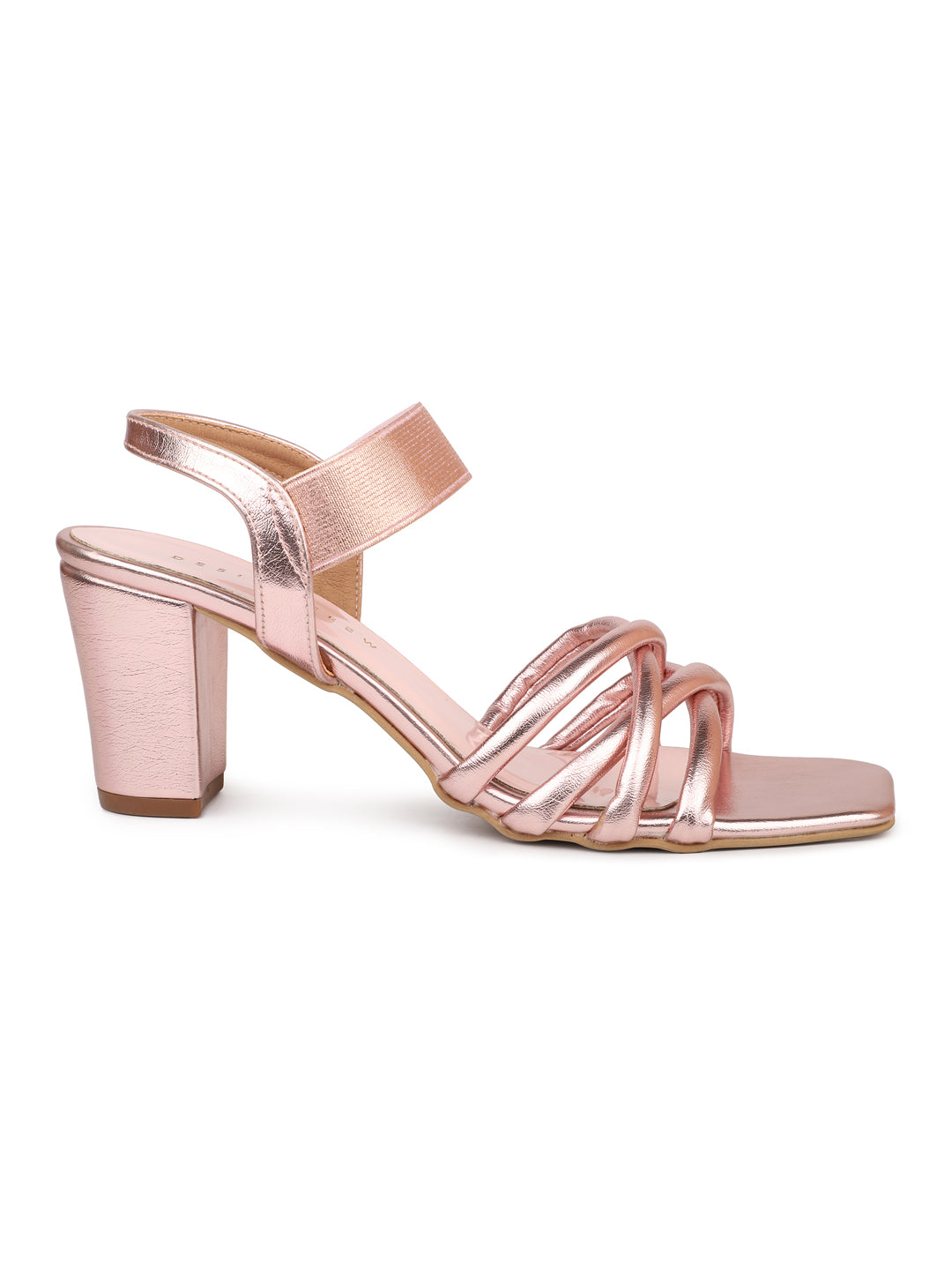 Crisscross Sandal With Elastic Back Strap