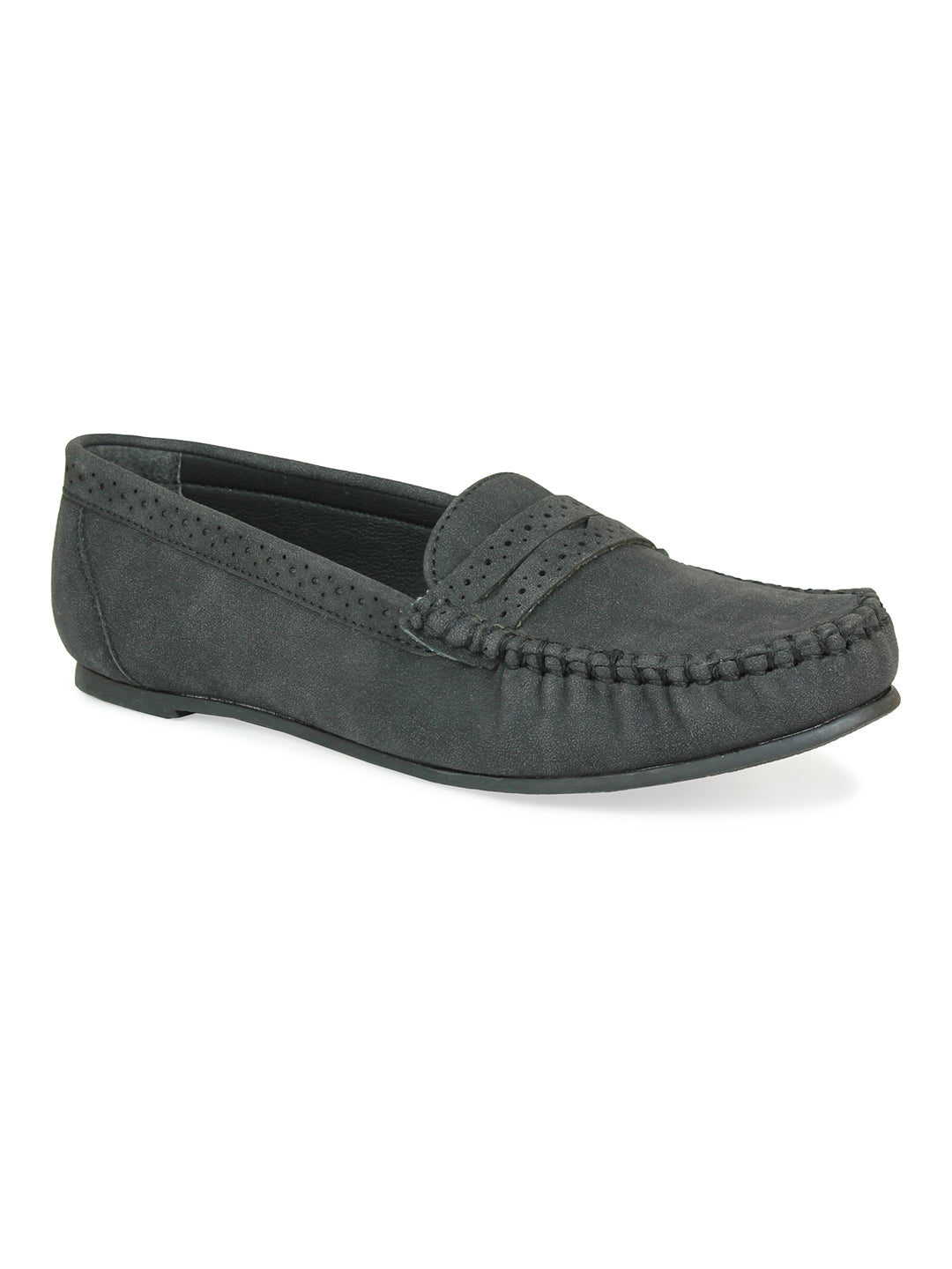 Classic Mocassins With Laser Details