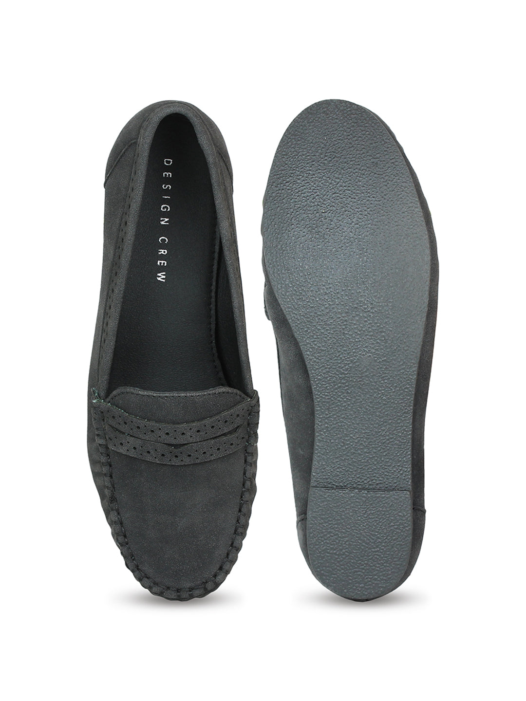 Classic Mocassins With Laser Details