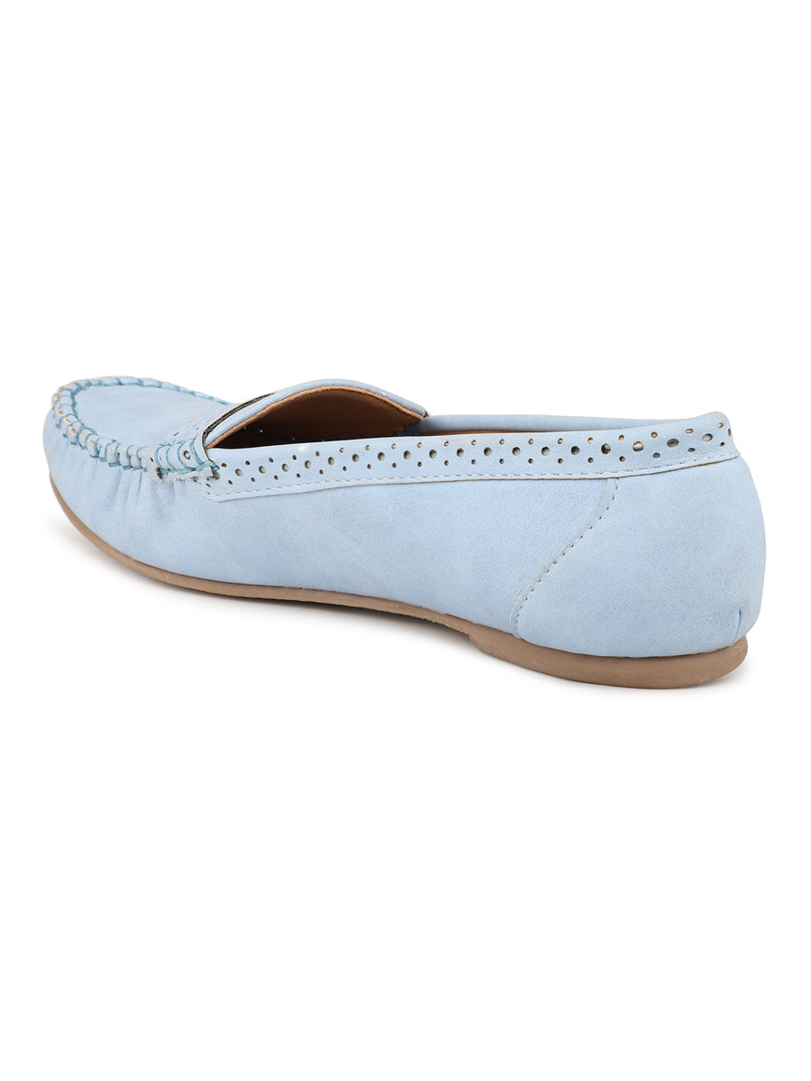 Classic Mocassins With Laser Details
