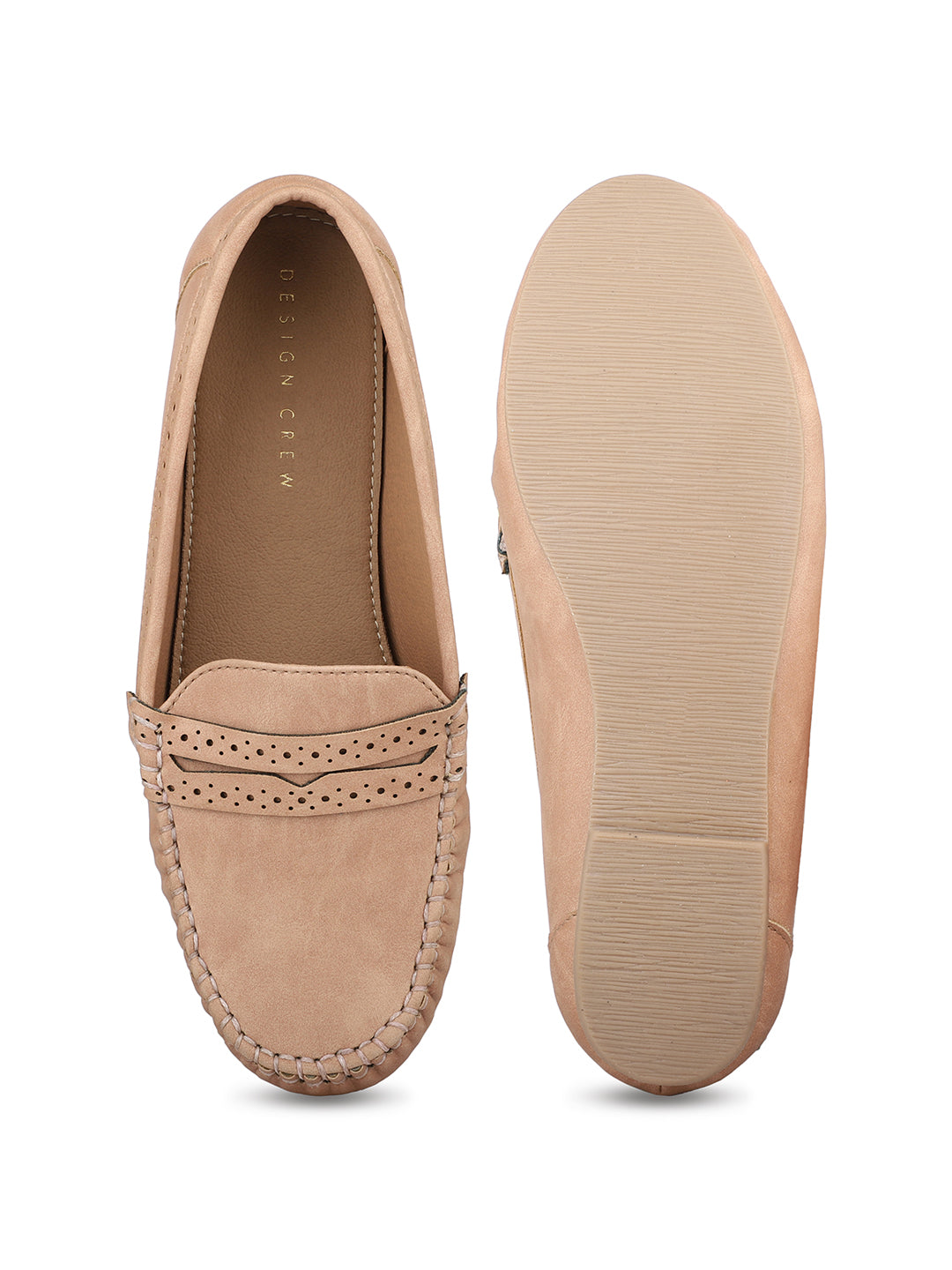 Classic Mocassins With Laser Details