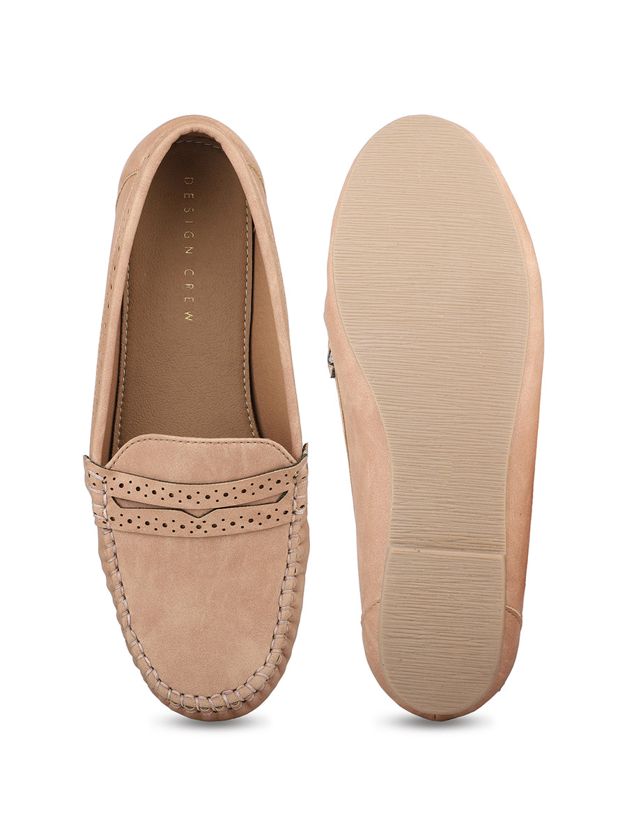 Classic Mocassins With Laser Details