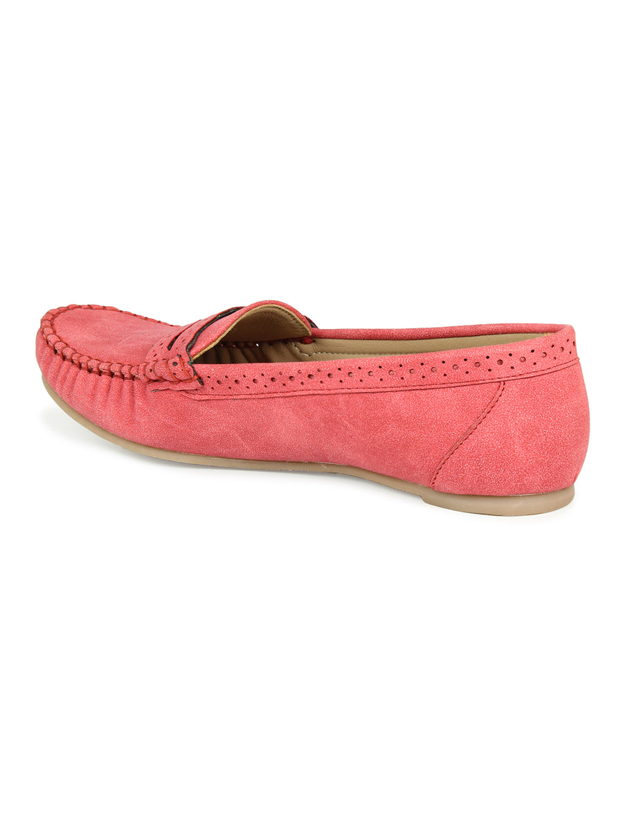 Classic Mocassins With Laser Details