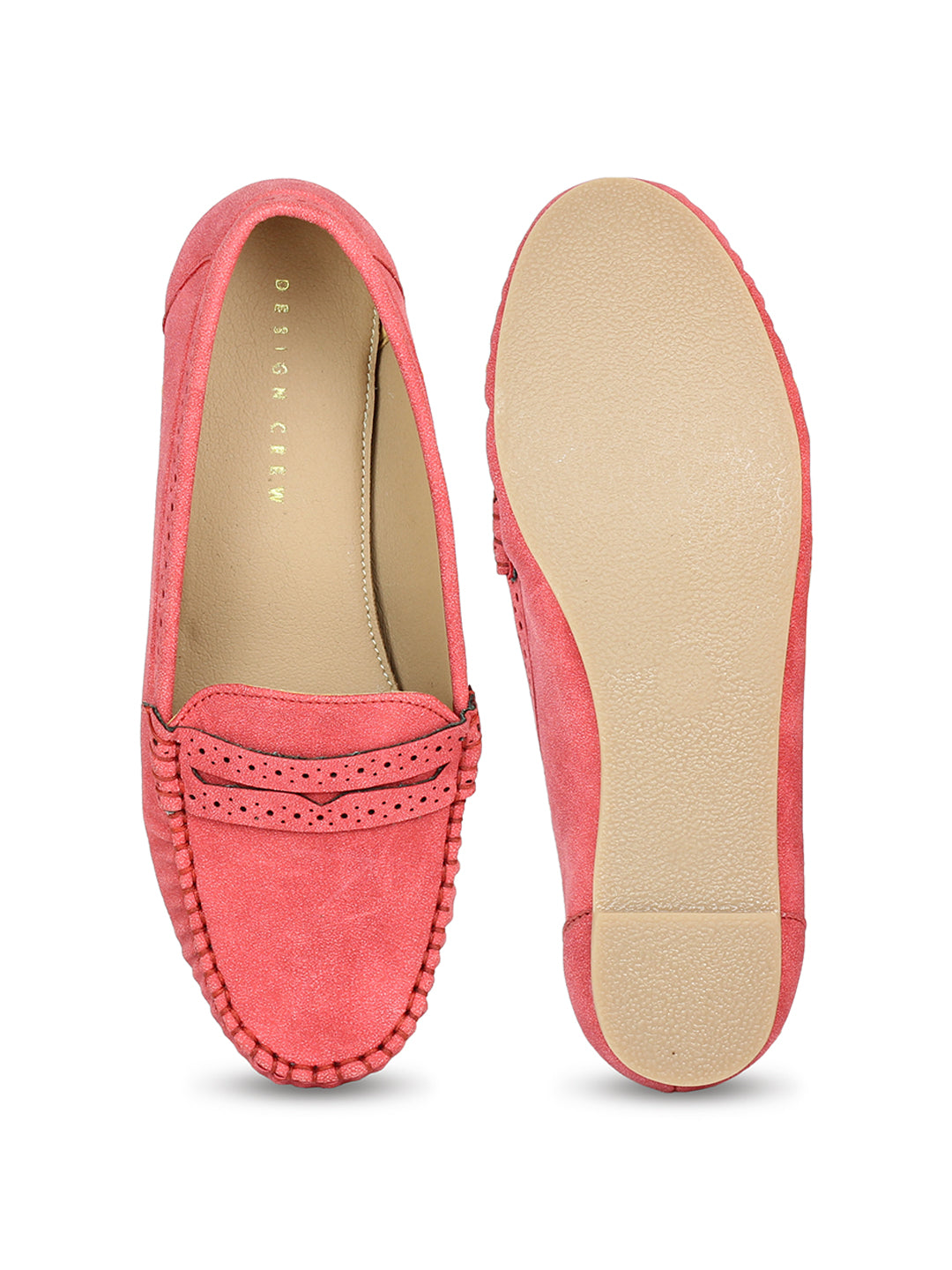 Classic Mocassins With Laser Details