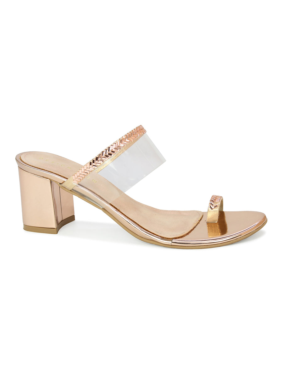 Crystal Embelished Toe Ring Slide Sandal