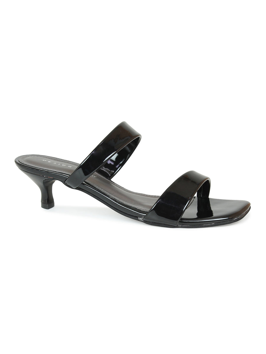 Slender Tapered Straps Slide Sandal