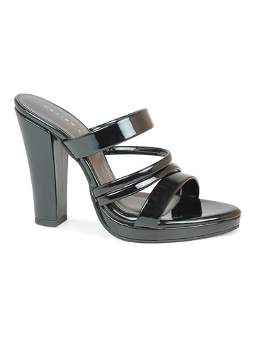 Block Heel Strappy Slide Sandal | Design Crew