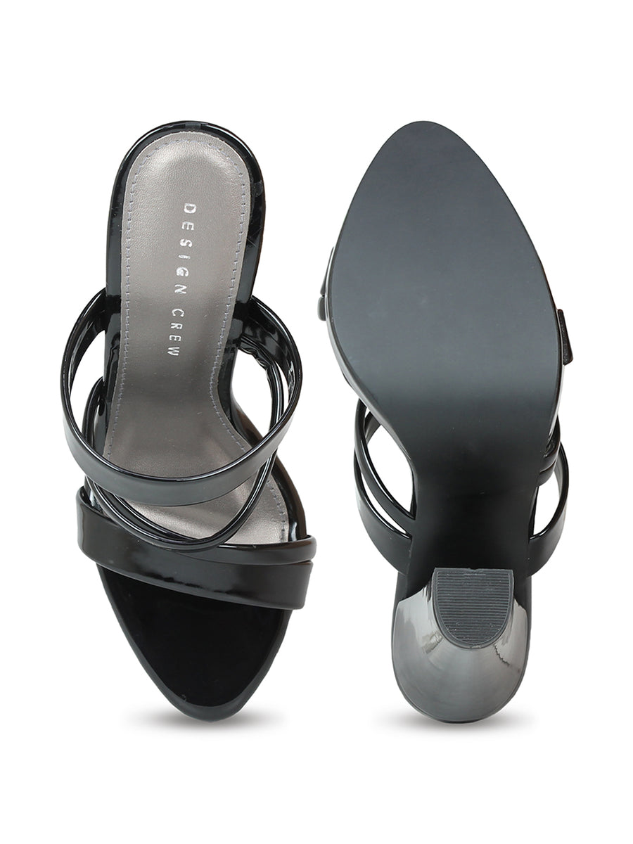 Block Heel Strappy Slide Sandal | Design Crew