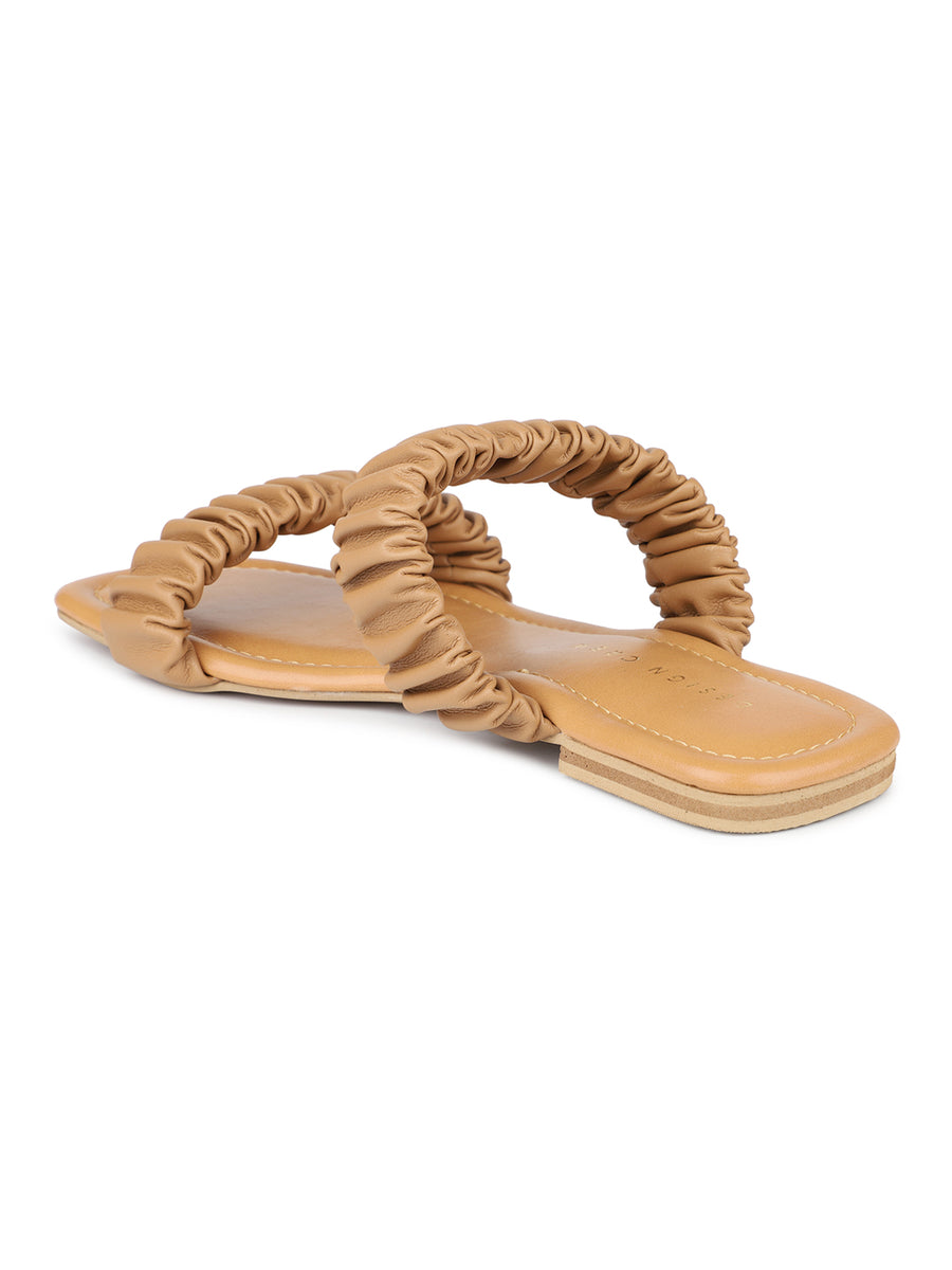 Ruched Slide Sandal