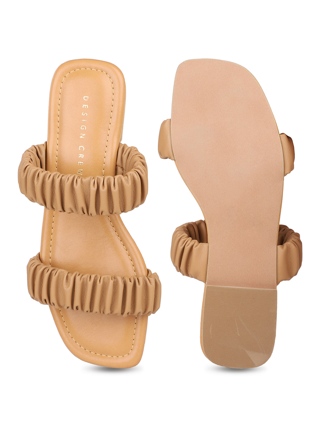 Ruched Slide Sandal