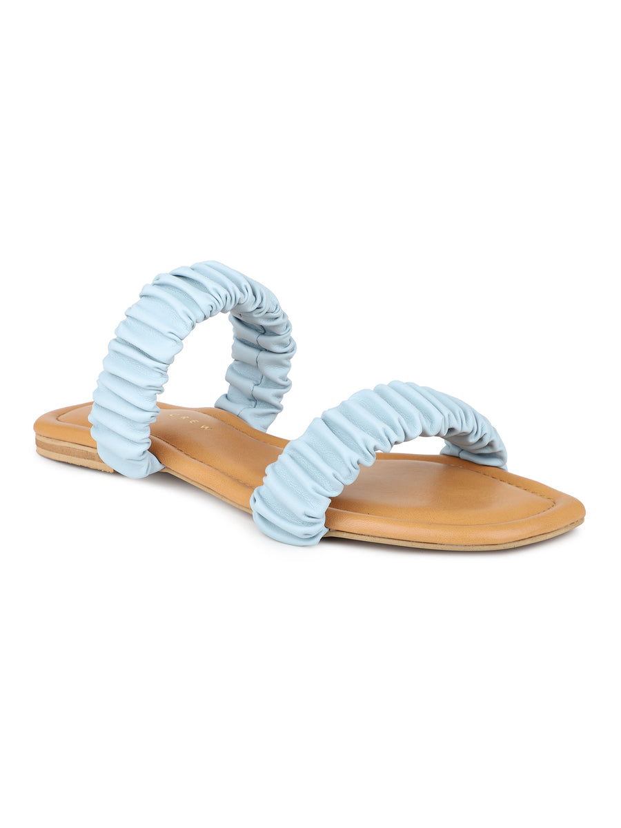 Ruched Slide Sandal