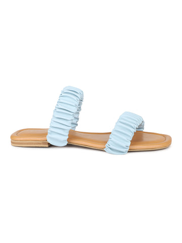 Ruched Slide Sandal