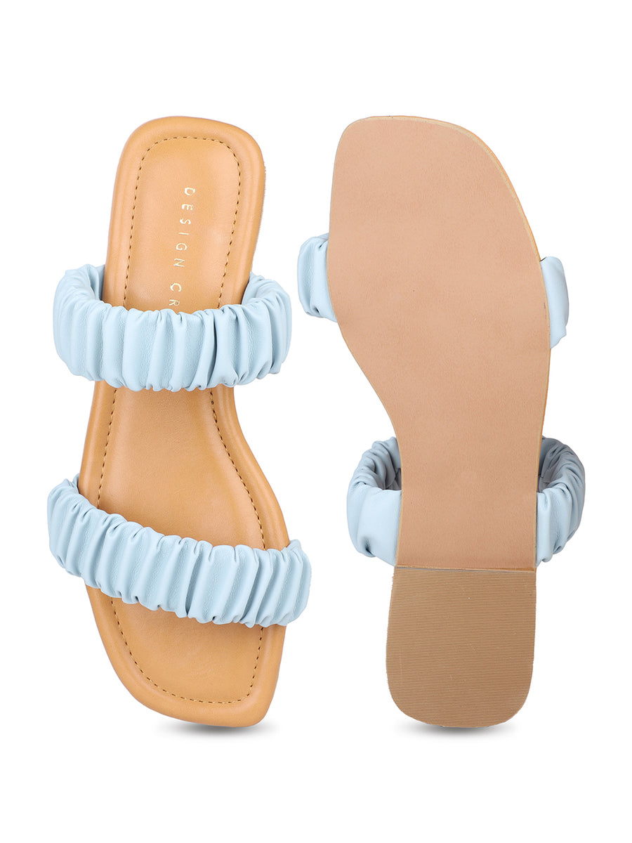 Ruched Slide Sandal