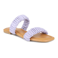 Ruched Slide Sandal