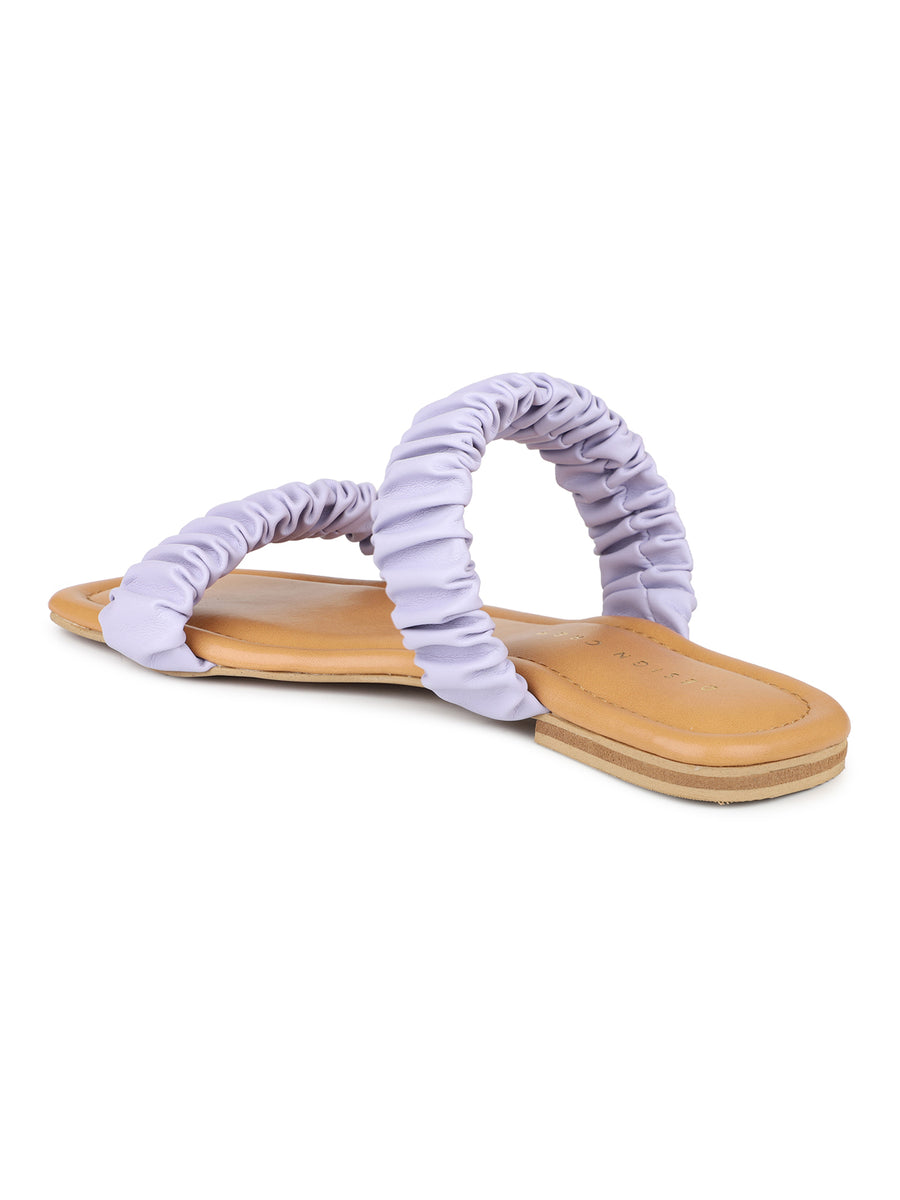 Ruched Slide Sandal