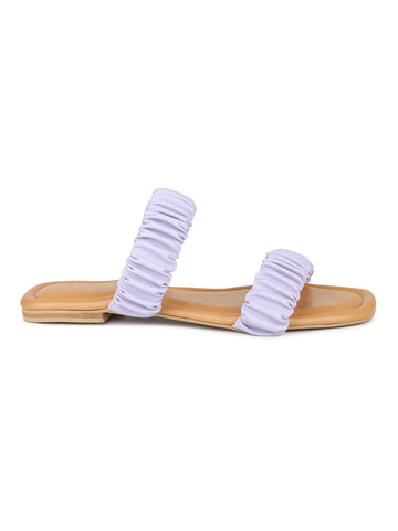 Ruched Slide Sandal