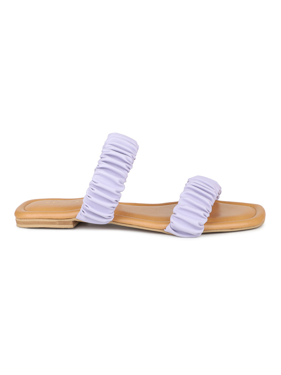 Ruched Slide Sandal
