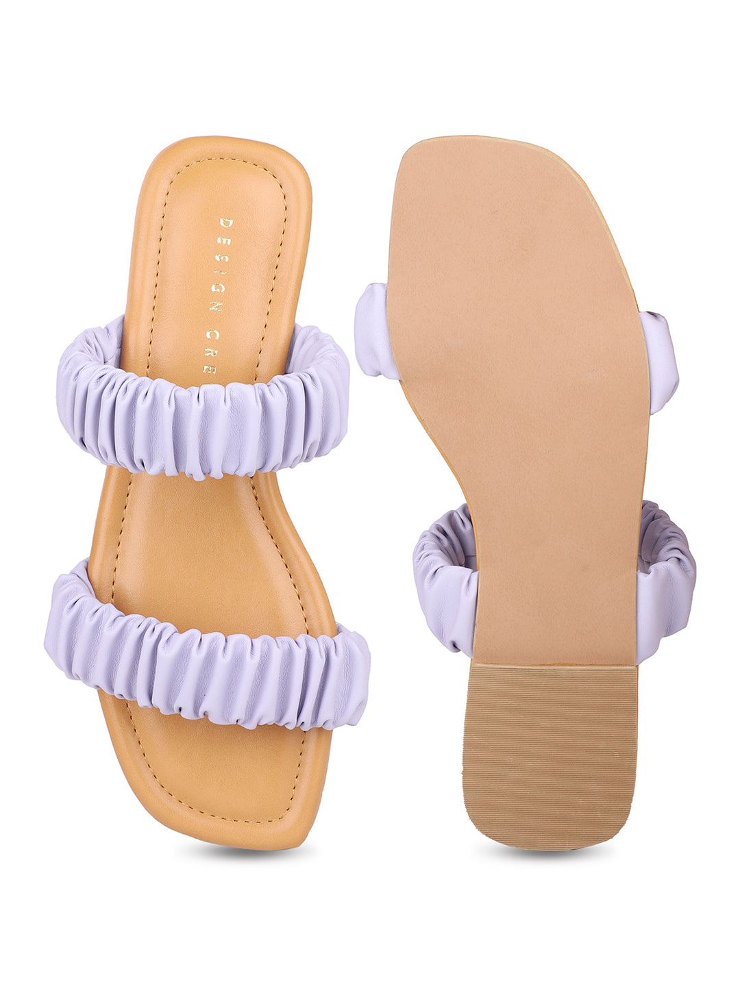 Ruched Slide Sandal