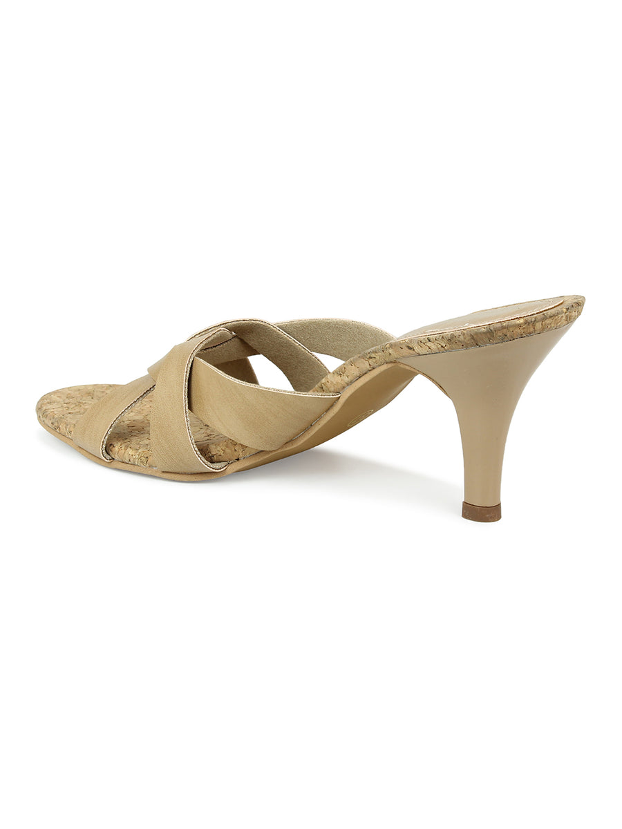 Intertwined Strappy Slide Sandal