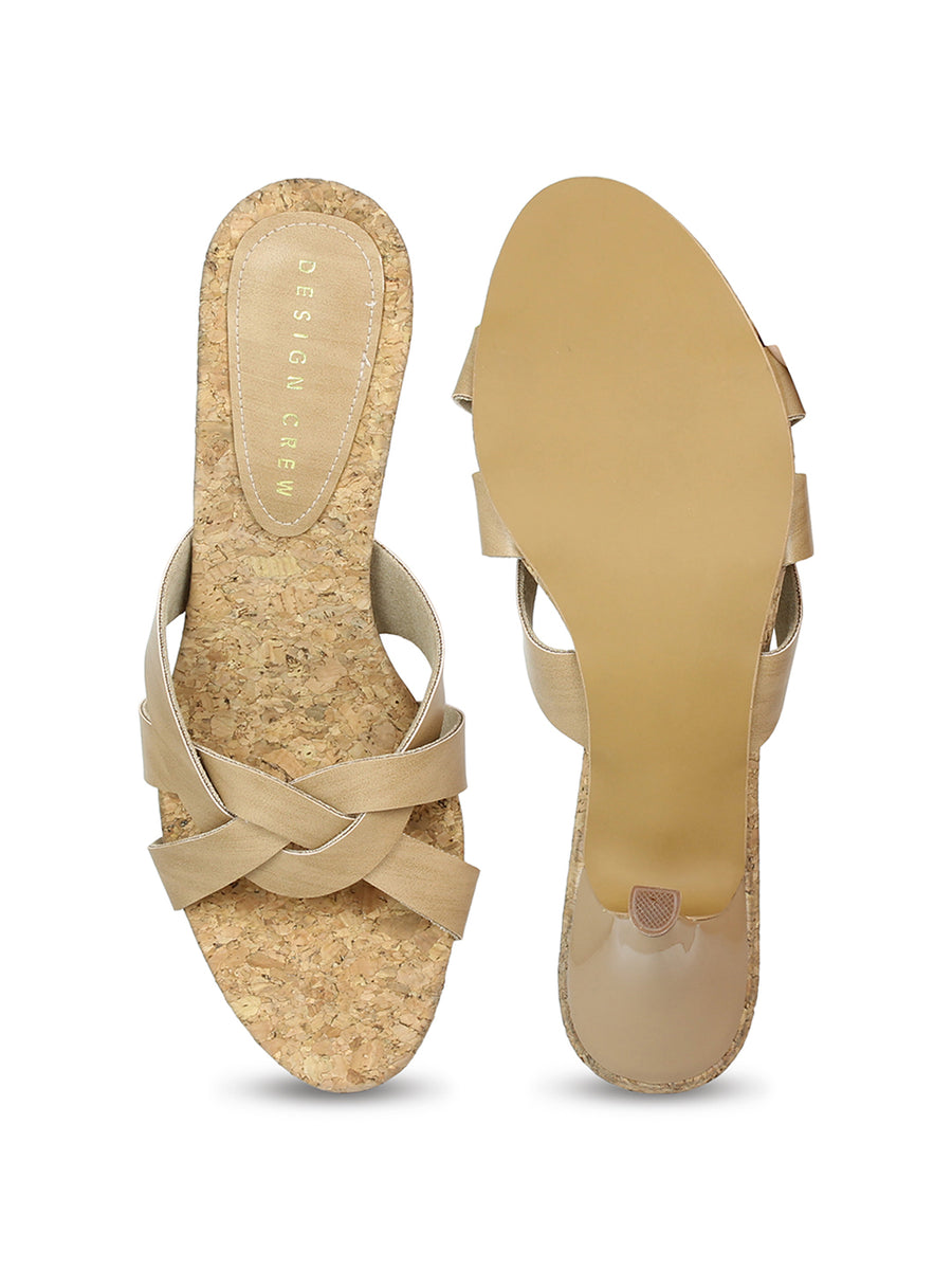 Intertwined Strappy Slide Sandal