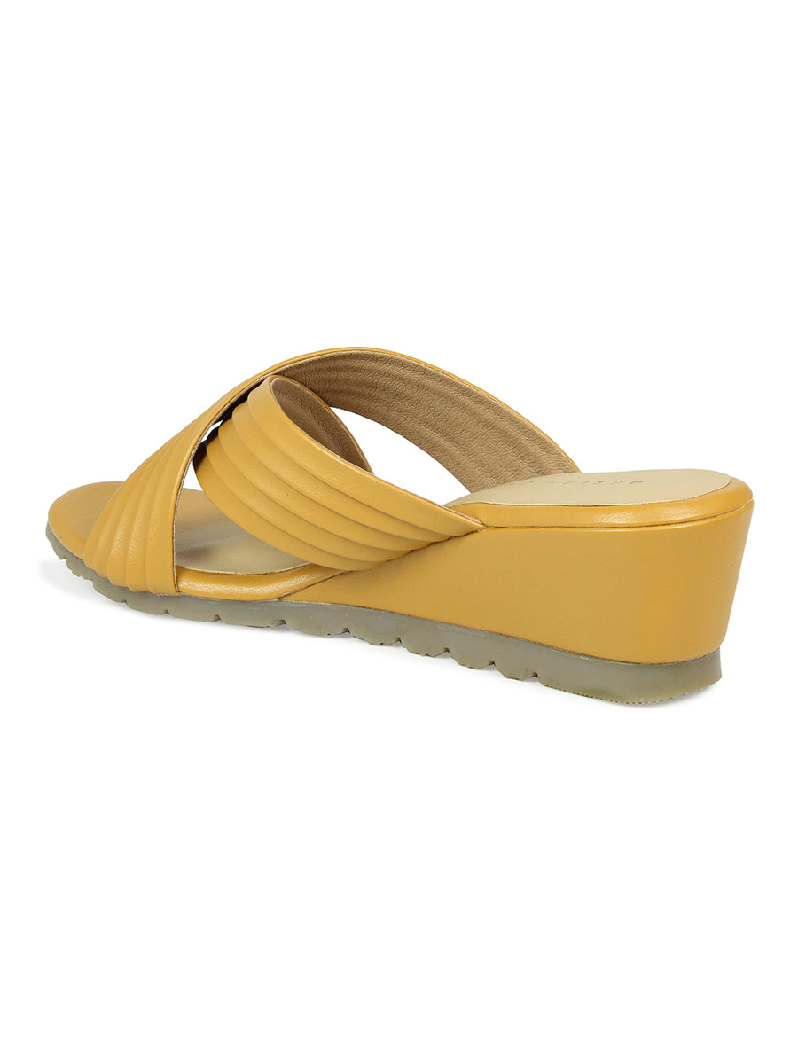 Crisscross Wedge Sandal