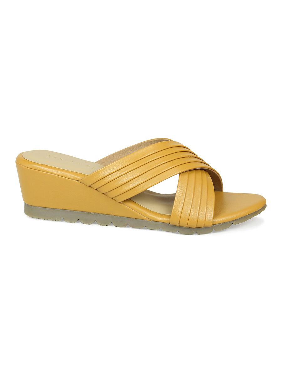 Crisscross Wedge Sandal