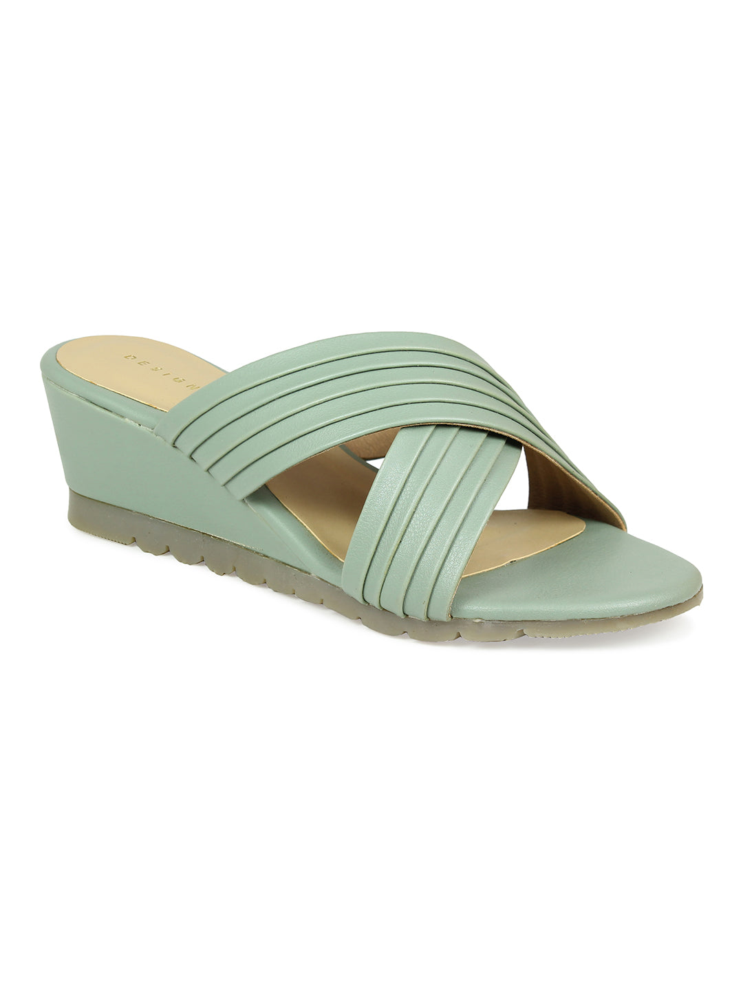 Crisscross Wedge Sandal