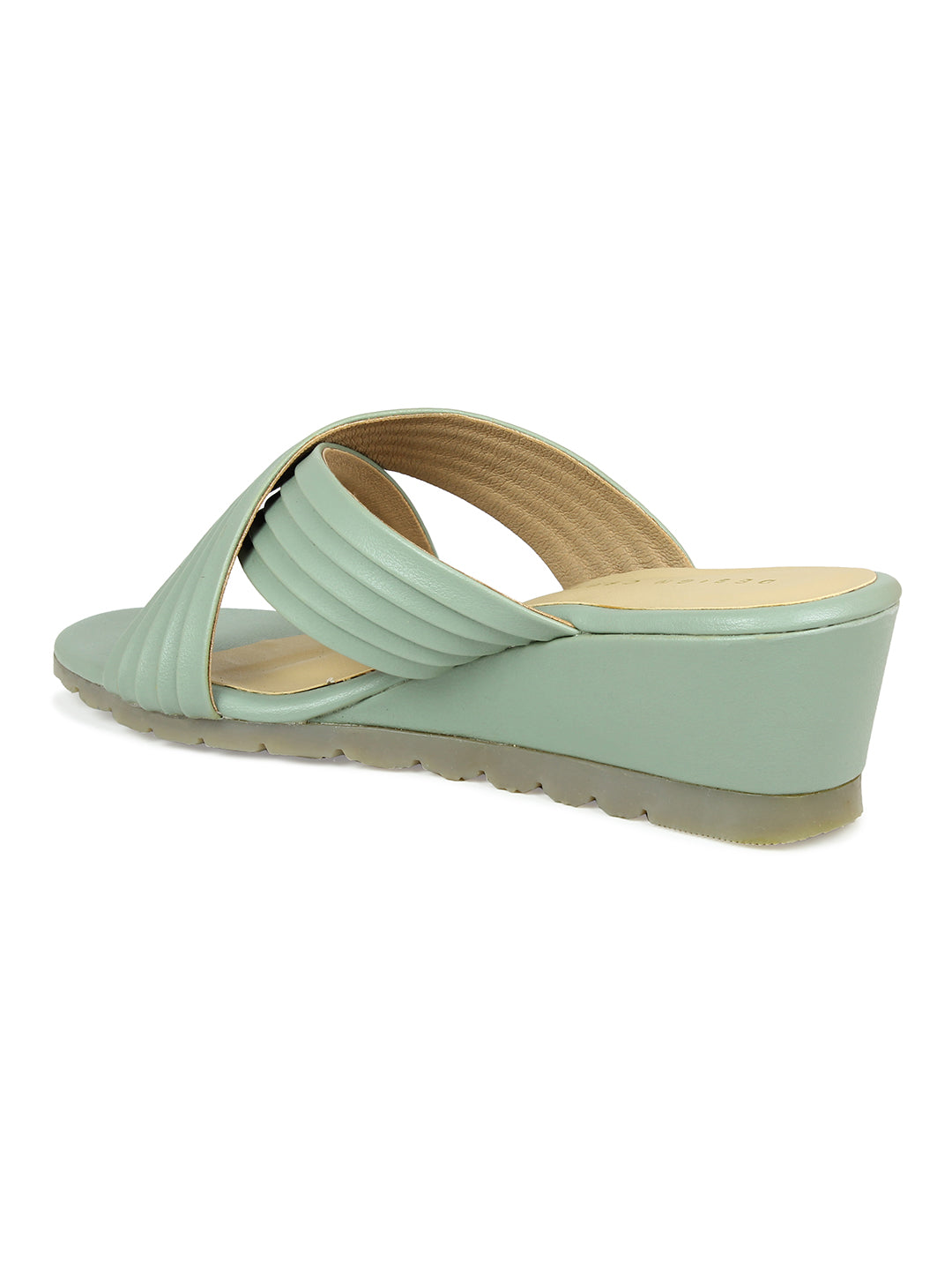 Crisscross Wedge Sandal