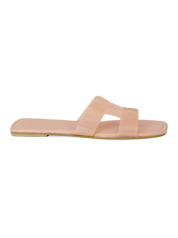 Patent Translucent Slide Sandal