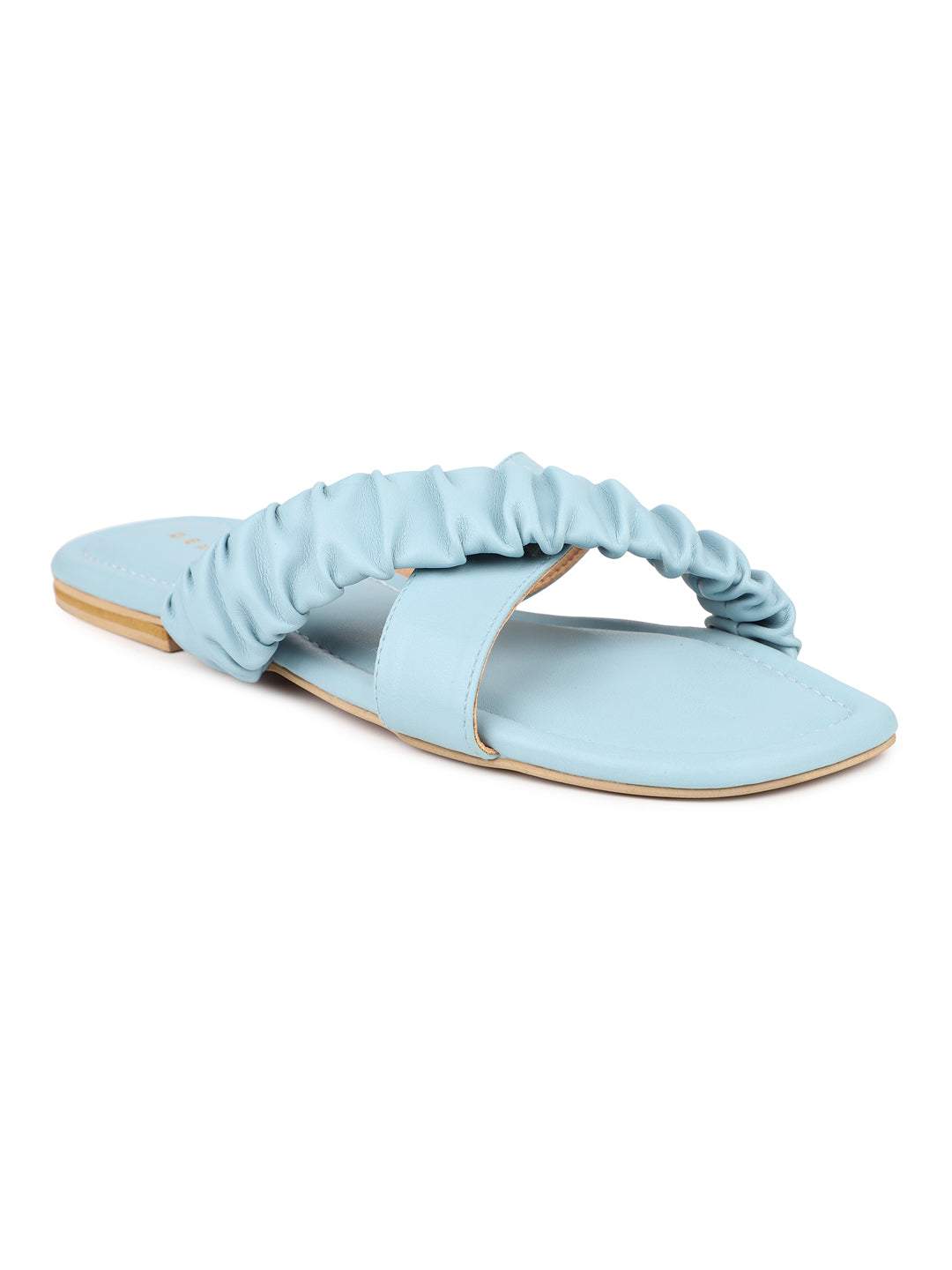 Crisscross Ruched Slide