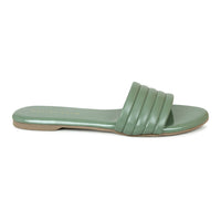 Casual Slide Green Sandal | Design Crew