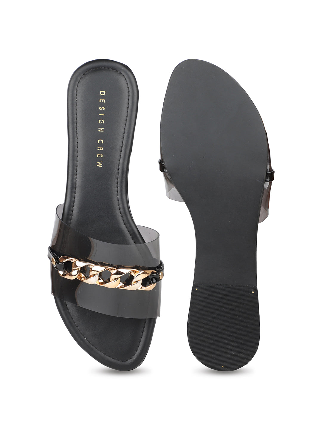 Transparent Slide With Chain Detail