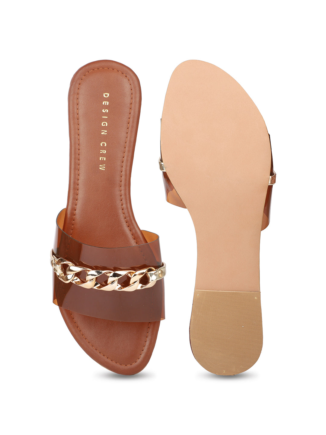 Transparent Slide With Chain Detail