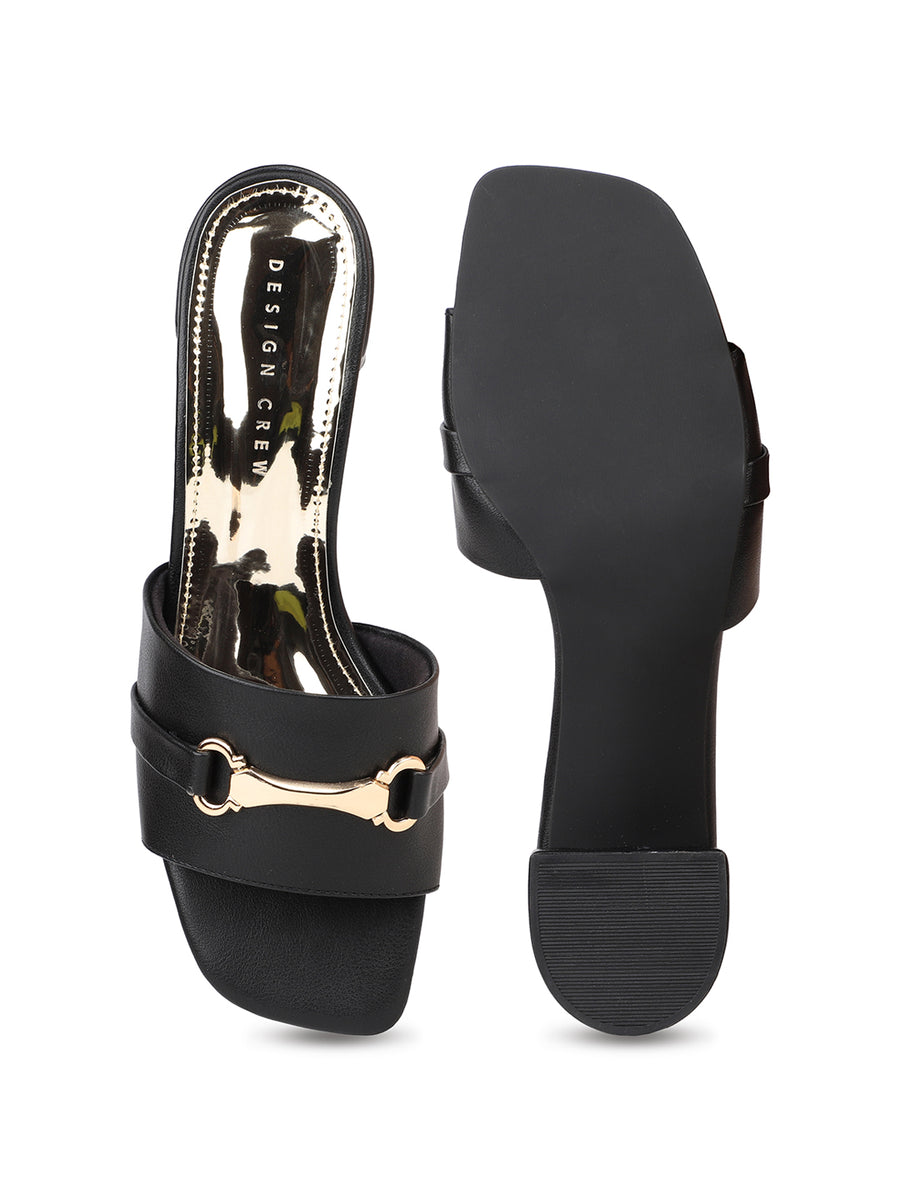 Classic Slides With Golden Trim