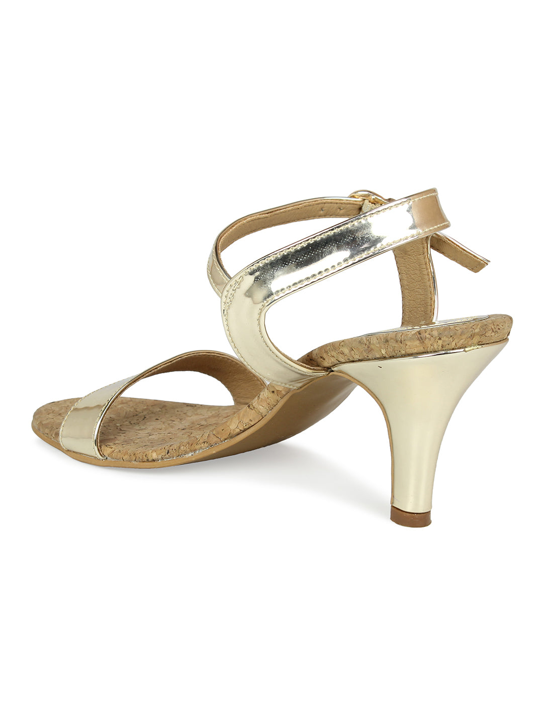 Ankle Strap Metallic Sandal | Designcrew